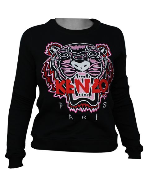 Kenzo Tiger Womans Sweatshirt Red L Kenzo Tiger Womans Sweatshirt Red L