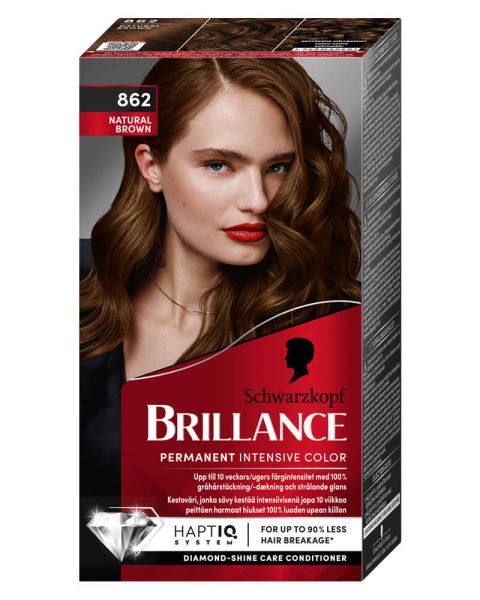 Schwarzkopf Brillance 862 Natural Brown (U) Schwarzkopf Brillance 862 Natural Brown (U)