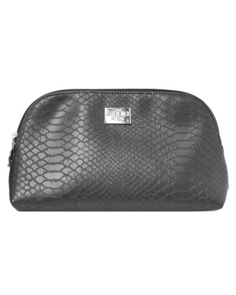 Gillian Jones Cosmetic Bag Black Snake Art: 10742-00 (U) Gillian Jones Cosmetic Bag Black Snake Art: 10742-00 (U)