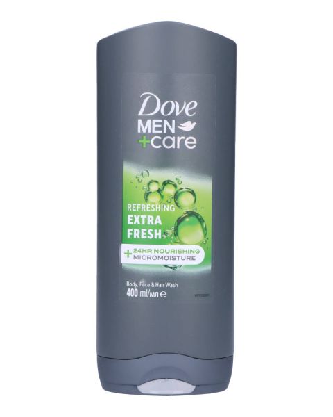 Dove Men + Care Refreshing Extra Fresh Body, Face & Hair Wash Dove Men + Care Refreshing Extra Fresh Body, Face & Hair Wash
