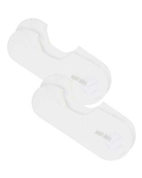 Boss Hugo Boss 2-pack Shoeliner Finest Soft Cotton White Size 39-40