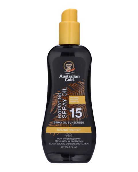Australian Gold Spray Oil Sunscreen Carrot Oil Formula SPF 15 (U)