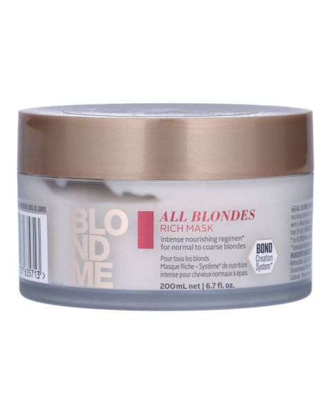 Schwarzkopf BlondMe All Blondes Rich Mask Schwarzkopf BlondMe All Blondes Rich Mask