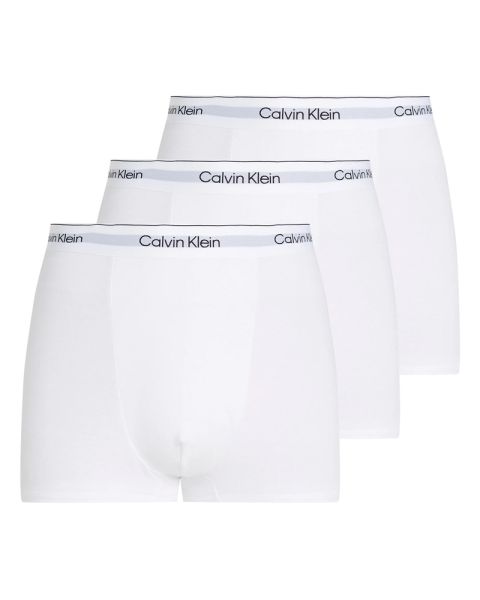 Calvin Klein Icon Cotton Stretch Relaxed Fit Trunks 3-Pack Hvid XXL