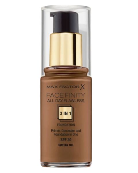 Max Factor Facefinity 3-in-1 Foundation Sun Tan 100