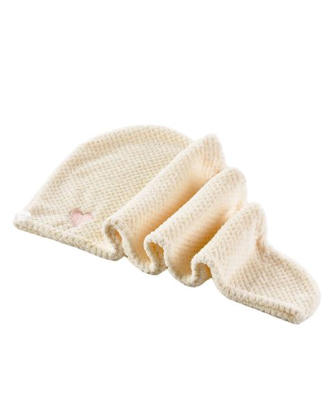 Yuaia Haircare Microfibre Hair Towel Light Yellow Yuaia Haircare Microfibre Hair Towel Light Yellow