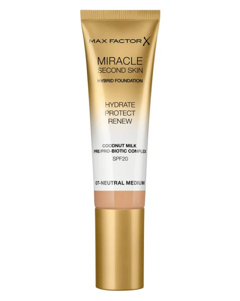 Max Factor Miracle Second Skin Hybrid Foundation 07 Neutral Medium