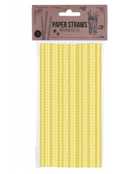 Party Collection Paper Straw ZigZag Yellow Party Collection Paper Straw ZigZag Yellow