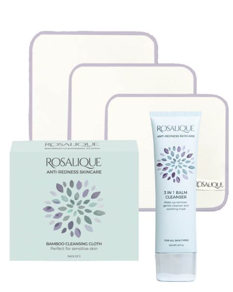 Rosalique Balm Cleanser + 3 Bamboo Cleansing Cloth