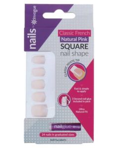 Invogue Classic French Natural Pink Square 