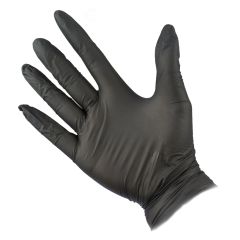 Efalock Emotion Nitril handsker Sorte 2 stk. Large (8-8,5) 