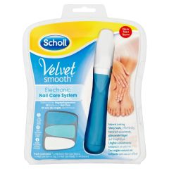Scholl Velvet Smooth - Electronic Nail Care System - Blå 