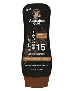 Australian Gold Instant Bronzer Lotion Sunscreen 15