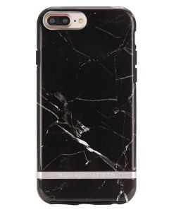Richmond And Finch Black Marble - Silver iPhone 6/6S/7/8 PLUS Cover 