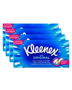4 x Kleenex The ORIGINAL Boxnäsduk 3 lager