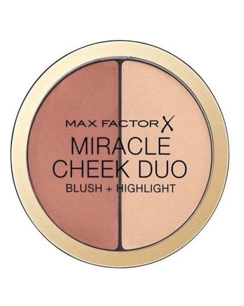 Max Factor Miracle Cheek Duo Blush + Highlight 20 Brown Peach & Champagne