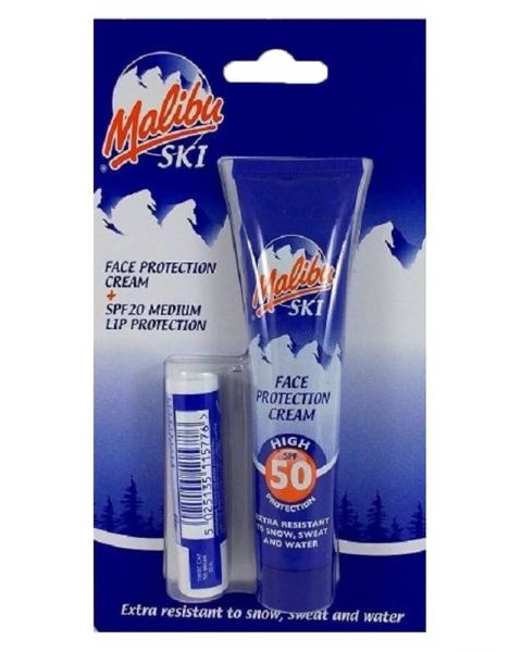 Malibu Ski Face SPF50 & Lip Protection SPF20