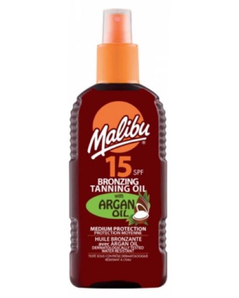 Malibu Bronzing Tanning Oil Spray Argan Oil SPF 15