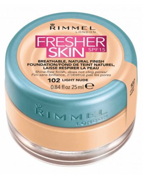 Rimmel Fresher Skin Foundation SPF 15 102 Light Nude