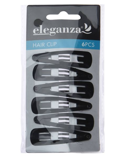 Eleganza Hair Clip Black 6cm
