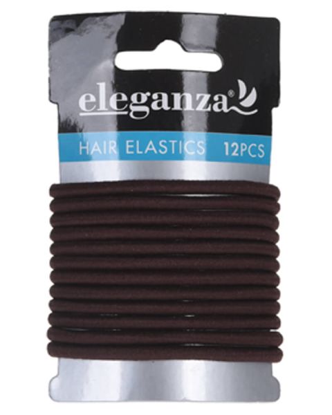 Eleganza Hair Elastics Brown