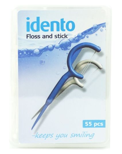 Idento Floss and Stick, TravelBox (hvide)