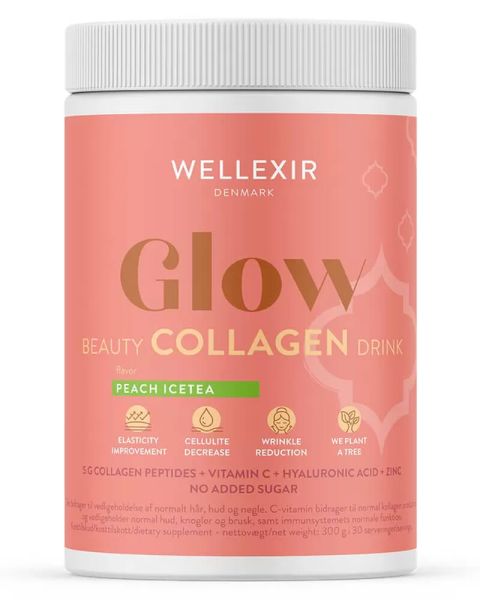 Wellexir Glow Beauty Drink Peach Ice Tea