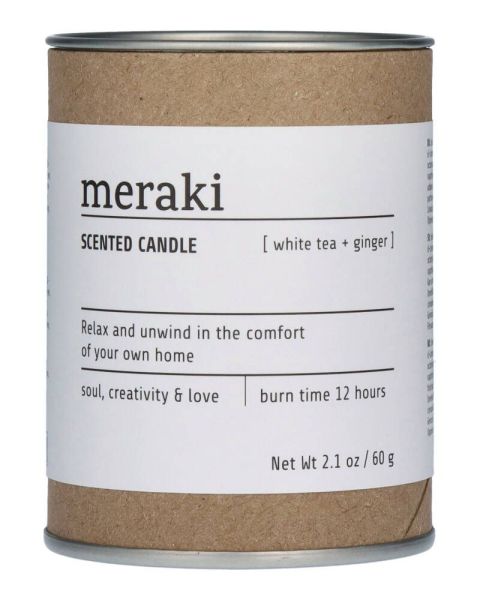 Meraki Scented Candle White Tea + Ginger