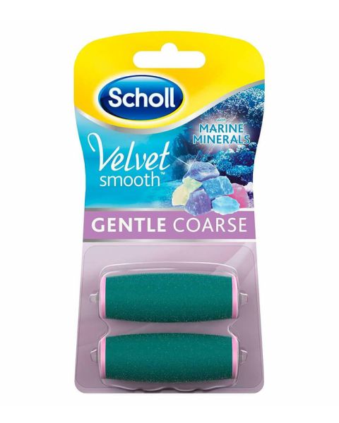 Scholl Velvet Smooth Wet & Dry Roller Heads - Gentle Coarse