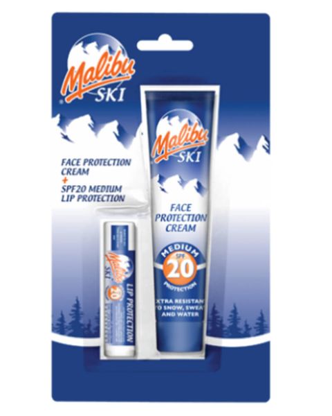 Malibu Ski Face SPF20 & Lip Protection SPF20