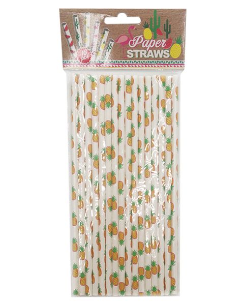 Party Collection Paper Straw Pineapple