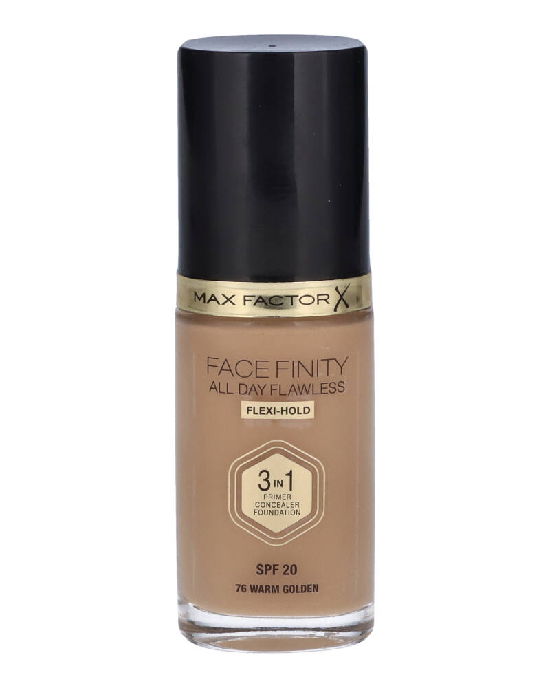 Max Factor Face Finity All Day Flawless 3-in-1 Foundation - 76 Warm Golden 30 ml