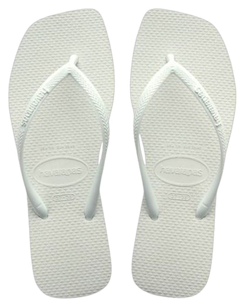 Havaianas Slim Square Flip Flops White 41/42 EU