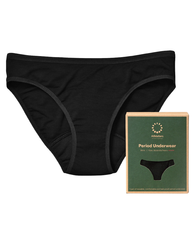 AllMatters Period Underwear Bikini Style Size Large 1 stk.
