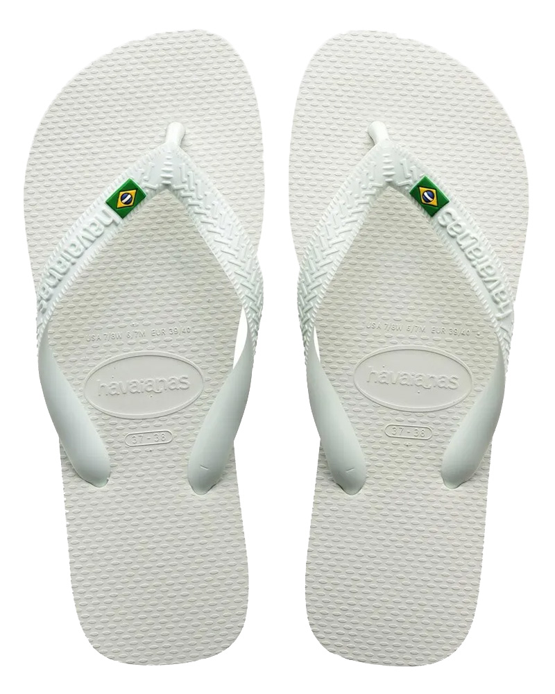 Havaianas Brasil Logo - Hvid - Str. 41/42 EU